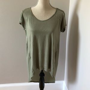 Mur Mur Mixed Media Tunic Top